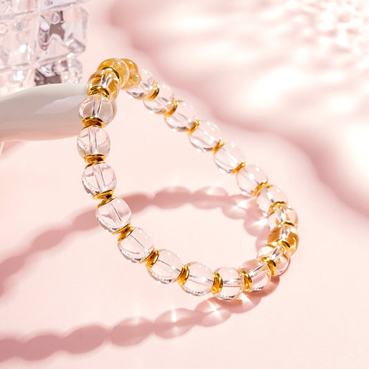 Handcraft  Natural Clear Gemstone Crystal Bracelet