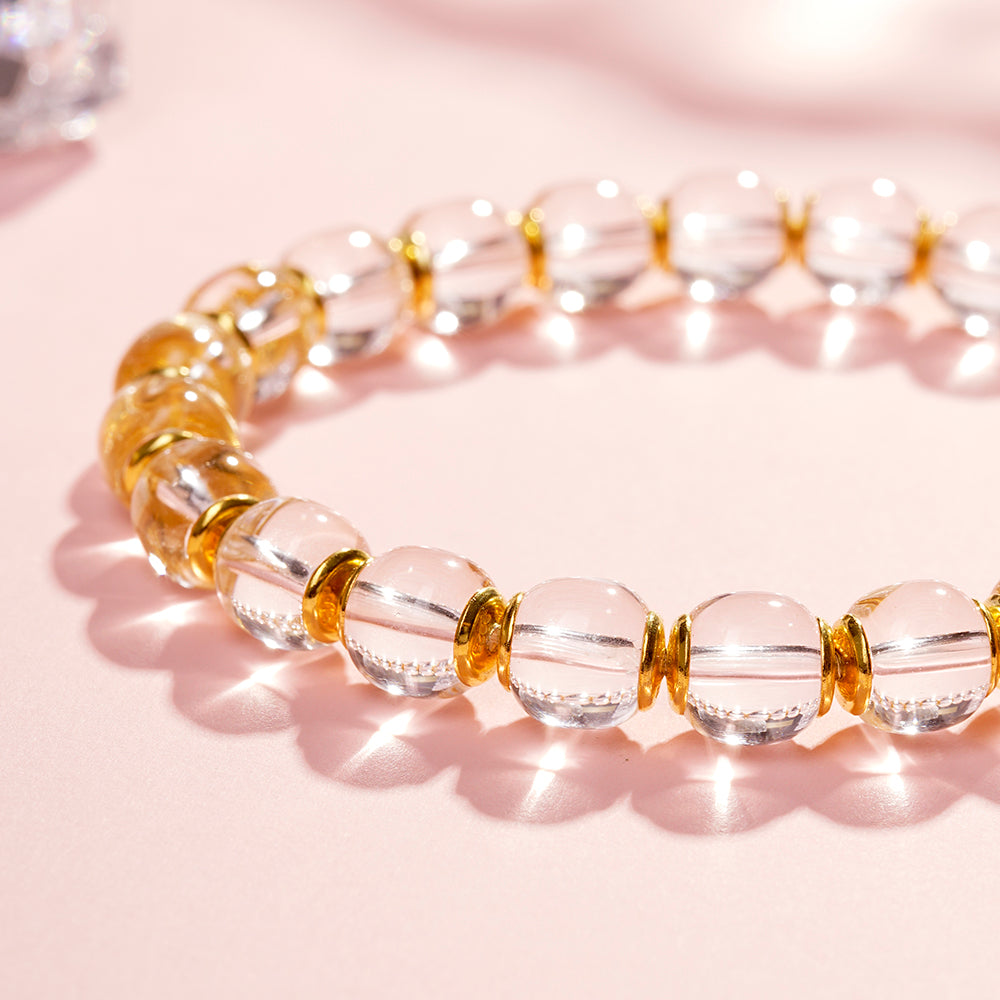 Handcraft  Natural Clear Gemstone Crystal Bracelet